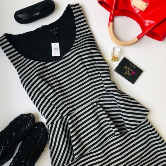 Ann Taylor Dresses & Skirts - Ann Taylor Striped Peplum Dress-NWT